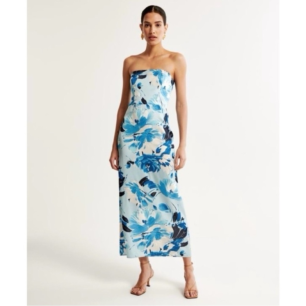 Floral Blue Maxi Dress